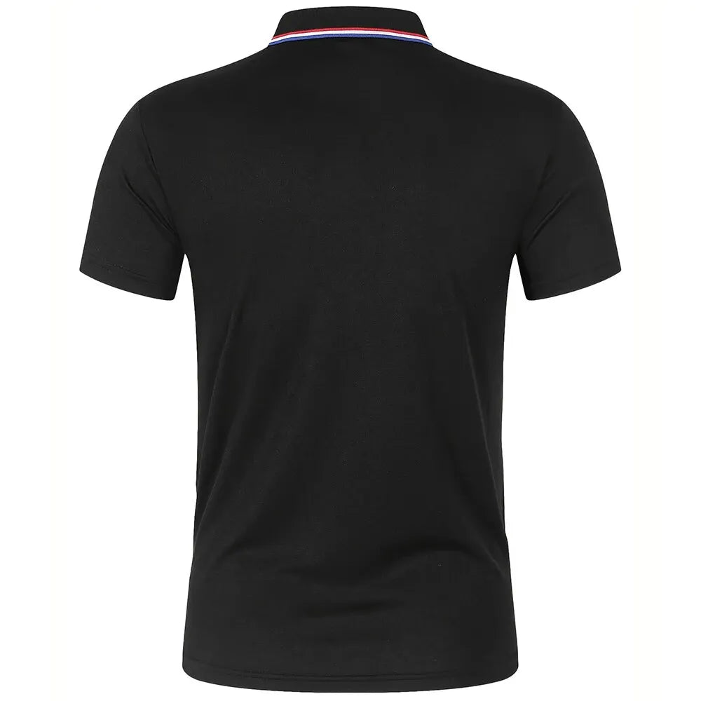 "Men’s Summer Polo Tee 2025 – Lightweight, Breathable, Solid Colors, Everyday Comfort"